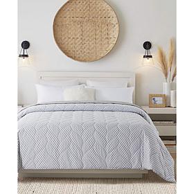 St James Home Waverly Cotton Reversible Down Alternative Blanket- Twin