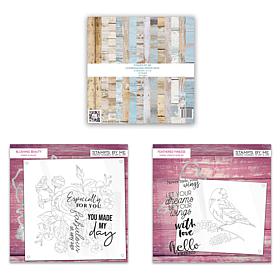 Stamps by Me You Made My Day Bird and Florals 62-piece Kit