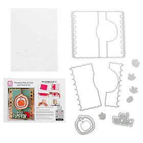 Stamps of Life Pumpkin Flip-It Interactive A2 Card and Stencil Set