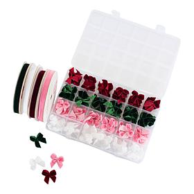 Stamps of Life Set of 96 Velvet Bows with Ribbon