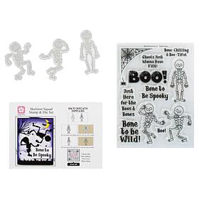 Stamps of Life Skeleton Squad Halloween Stamp and Die Set