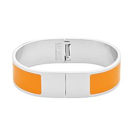 Stately Steel Stackable Enamel Bangle Bracelet