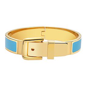 Stately Steel Stainless Steel Belt Buckle Bangle Bracelet