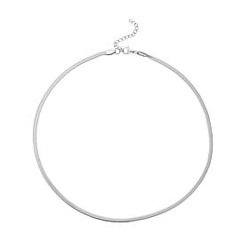 Stately Steel Stainless Steel Snake Chain Necklace