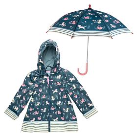 Stephen Joseph Umbrella and Raincoat Bundle