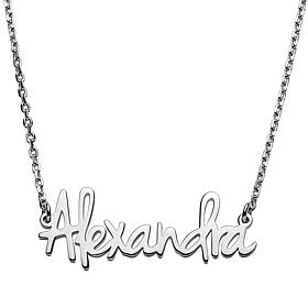 Sterling Petite Posh Script Name Necklace