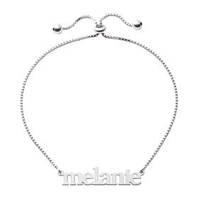 Sterling Silver  Adjustable Name Bracelet