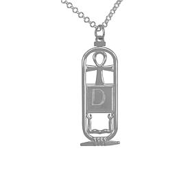 Sterling Silver Personalized Cartouche Necklace