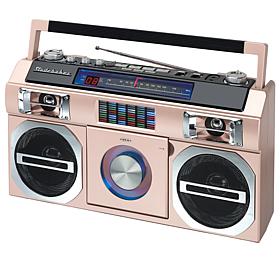 Studebaker Retro Bluetooth Boombox w/CD Player, Radio & Cover