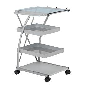 Studio Designs Triflex 4-Tier Metal Mobile Organizer Cart