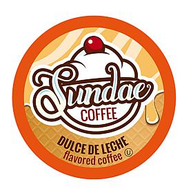Sundae Ice Cream Flavored Coffee Pods Dulce de Leche, 48-Count