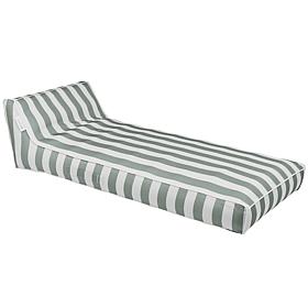 SUNNYLiFE Luxe Lie-On Lounger Inflatable Pool Float - Seagrass Stripe