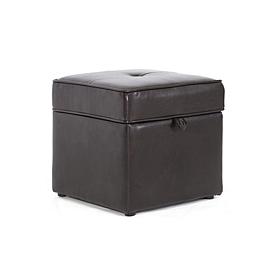 Sydney Faux Leather Storage Ottoman