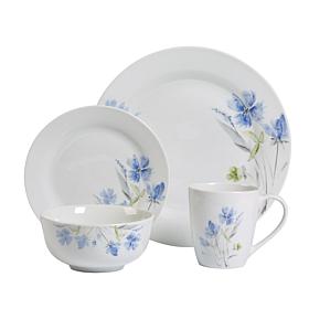 Tabletops Gallery Wildflower 16-Piece Dinnerware Set - Service for 4