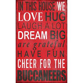 Tampa Bay Buccaneers In This House Sign