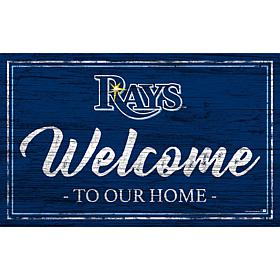 Tampa Bay Rays Team Color Welcome Sign - 11x19"