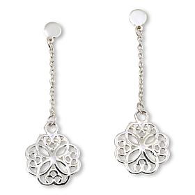 Tanya Moss Sterling Silver Leonora Cut-Out Dangle Earrings