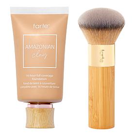 tarte Amazonian Clay 16-hr Full-Coverage Foundation with Brush