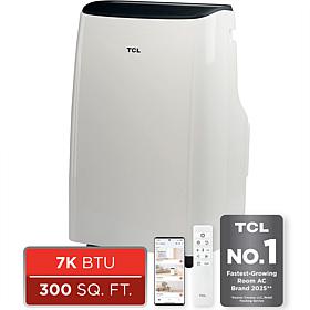 TCL 7,000 BTU SACC (11,000 BTU ASHRAE) Smart Portable Air Conditioner
