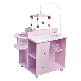 Teamson Kids Olivia's World Polka Dots Princess Doll Changing Station