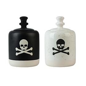 Ten Strawberry Street Halloween Poison Bottle Ceramic Canister 2-Pack