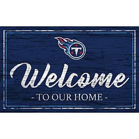 Tennessee Titans Team Color Welcome 11x19 Sign
