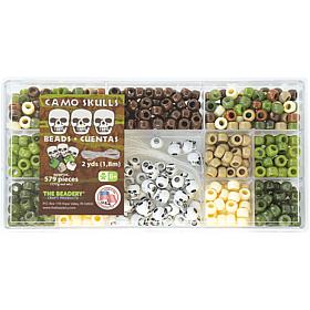 The Beadery Bead Box Kit 6.25oz - Camo Skulls
