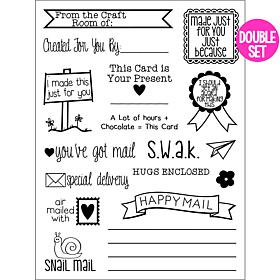 The Stamps of Life Card & Envelope Stamps Double Set