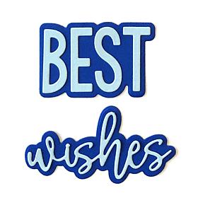 The Stamps of Life Cheerful Best Wishes Word Die Set