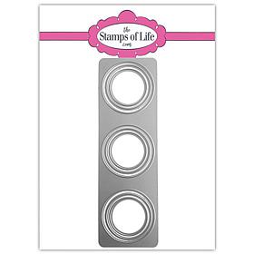 The Stamps of Life Circle Triple Slimline Shape Die Set