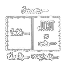 The Stamps of Life Everyday Deckle Edge A2 Card Die Set