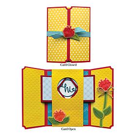 The Stamps of Life Gate Fold Peek-a-Boo Interactive A2 Card Die Set