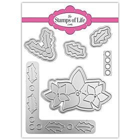 The Stamps of Life MoreHollyWreath2Stamp Dies