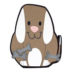 The Stamps of Life Puppy A2 Shaped Card Fold-it Die Set