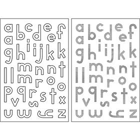 The Stamps of Life Stripy Alphabet Double Set