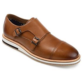 Thomas & Vine Men's Thatcher Cap Toe Monk Strap Dress Shoe