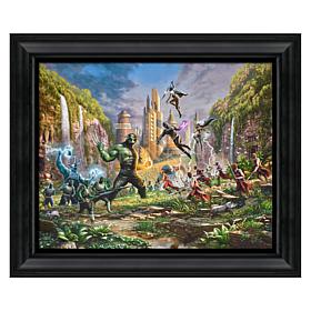 Thomas Kinkade Battle for Wakanda - 16" x 20" Brushstroke Vignette