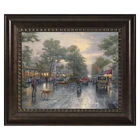 Thomas Kinkade Carmel, Sunset on Ocean Avenue - 16" x 20" Brushstro...