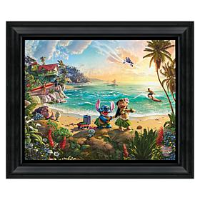 Thomas Kinkade Disney Lilo & Stitch - 16" x 20" Brushstroke Vignette