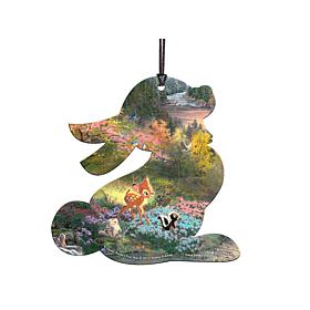 Thomas Kinkade Disney Shaped Acrylic Hanging Print - Bambi's 1st Year