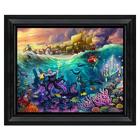 Thomas Kinkade Disney Ursula - 16" x 20" Brushstroke Vignette