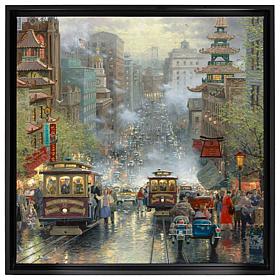 Thomas Kinkade© Studios "A View Down California Street" Framed Wrap