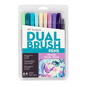 Tombow Dual Brush Pen Art Markers - Mermaids Palette 10-Pack