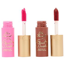 Too Faced Cloud Crush Whipped Lip & Cheek 2pk CandyCloud/Milk& Cookies