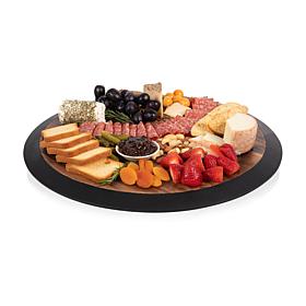 Toscana by Picnic Time Lazy Susan (Fire Acacia Wood)