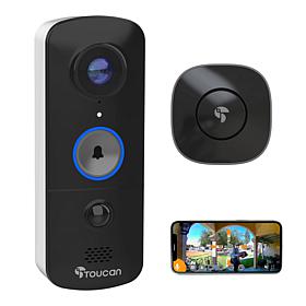Toucan Wireless 1080P HD V3 Video Doorbell with Chime and Night Vision