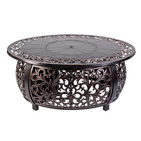 Toulon Aluminum Oval  LPG Fire Pit