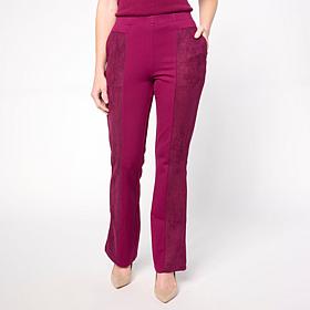 Tower Hill by Christie Brinkley Pull-On Mixed Media Bootcut Pant