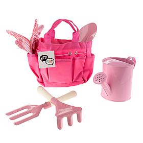 Toy Time Kids Gardening Tool Set with Canvas Bag