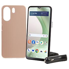 Tracfone 6.5" BLU View 5 with 1500 Talk/Text/Data 1-Year Plan w/Case